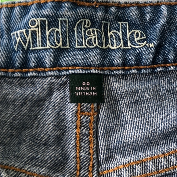 Wild Fable Button High Rise Distressed Shorts - Picture 3 of 12